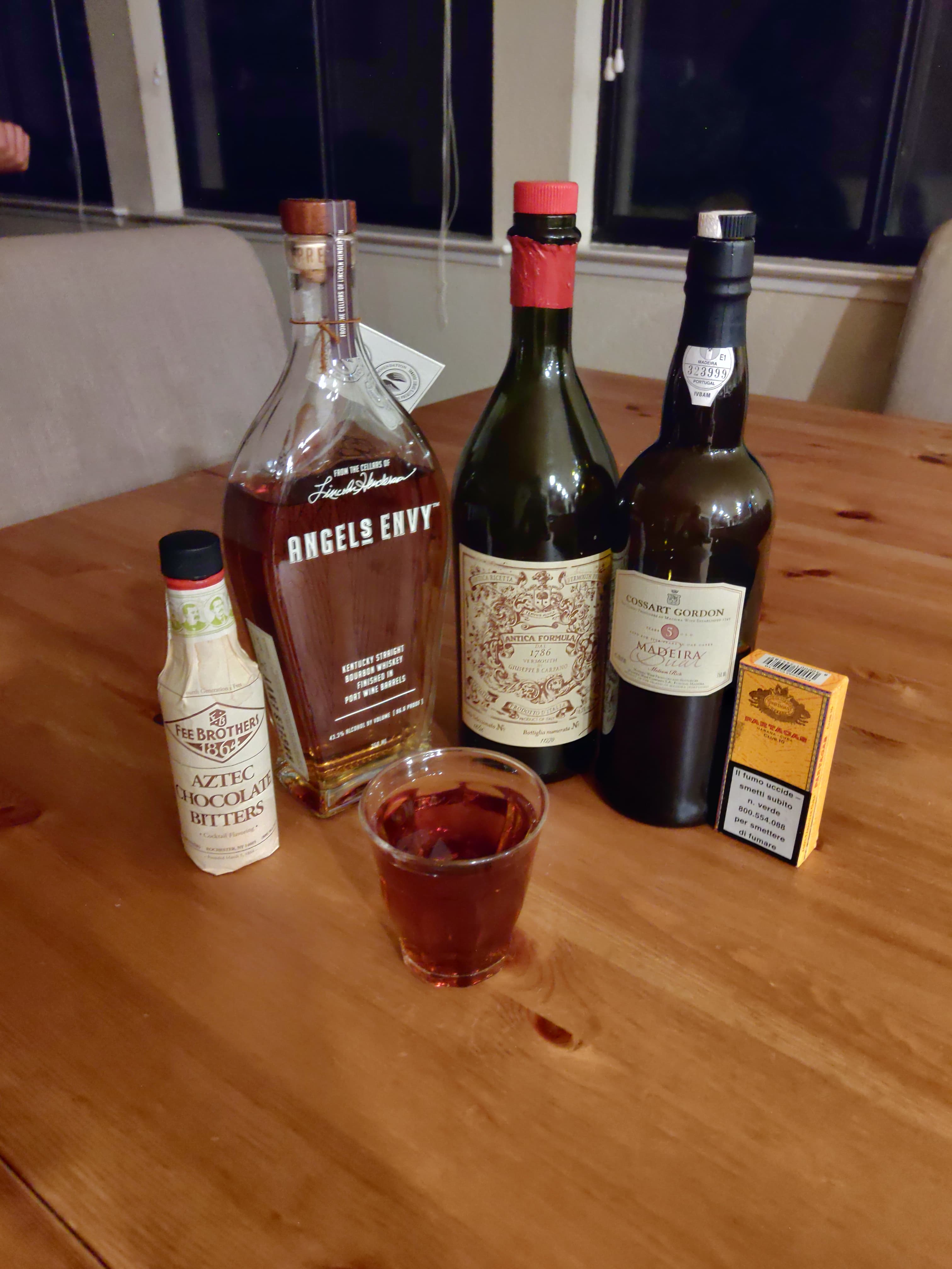 Madeira Manhattan Cocktail