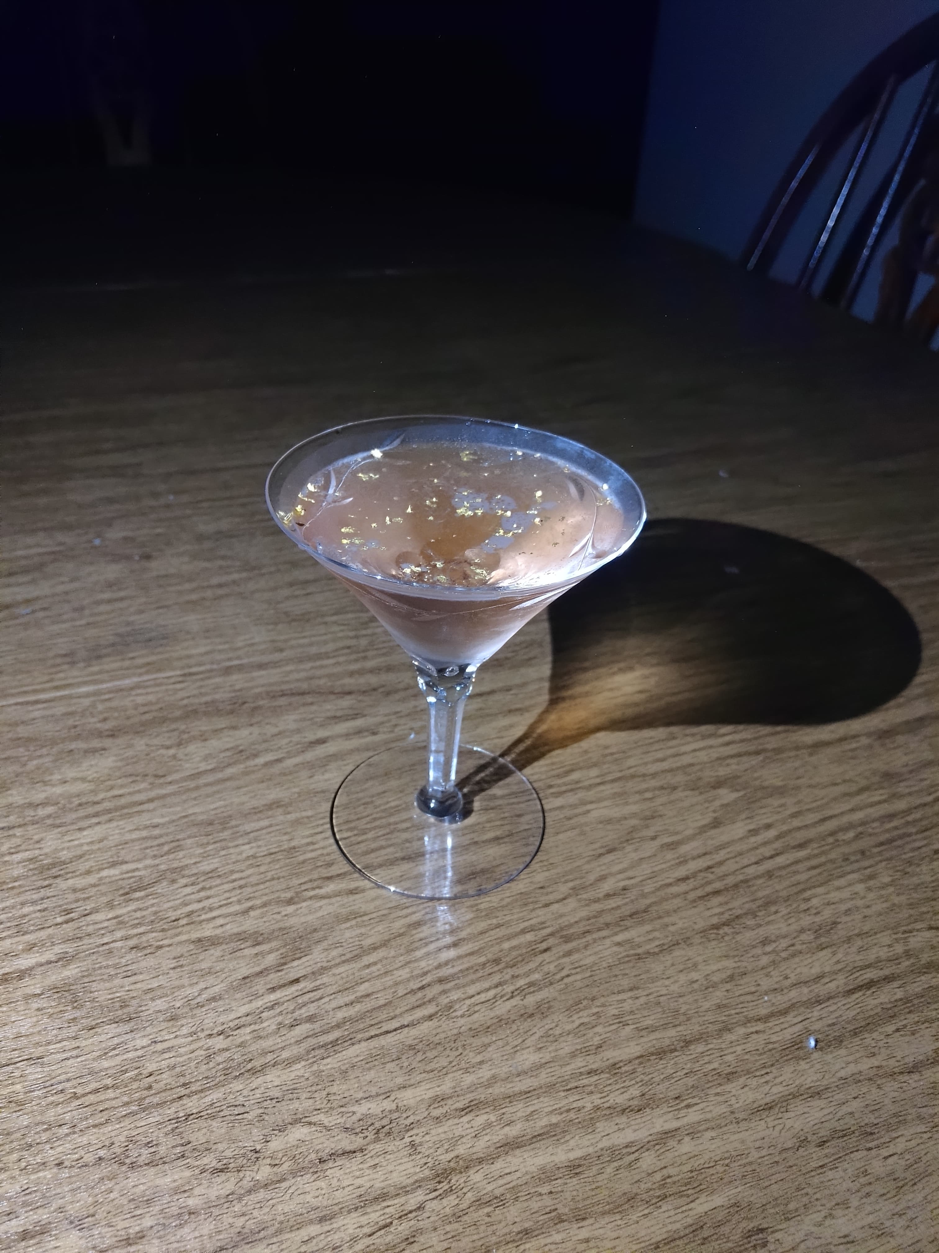 Rose Gold Martini Cocktail